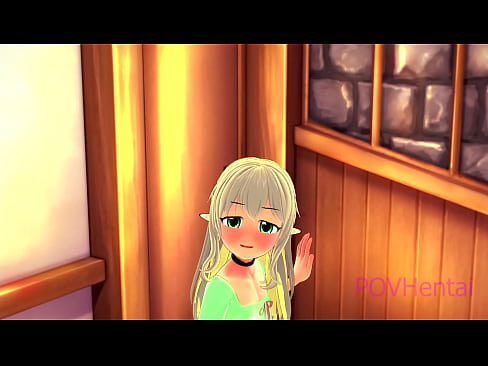 ❤️ (トラップ）エルフのメイドが顔を洗うのを手伝う ☑ ポルノ ❌️❤